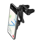 Autós Mágneses Mobiltelefontartó, szellőzőrácsra helyezhető, 360°-ban forgatható, vízszintesen/függőleges irányokba mozgatható, fekete