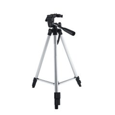   Tripod Állvány Fényképezőgéphez/Okostelefonhoz, 330A, akár 135cm, vízszintmérővel, ezüst