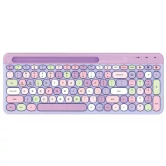   MOFII vezeték nélküli Bluetooth billentyűzet, Nemzetközi kiosztás, lila/pink
