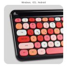 MOFII vezeték nélküli Bluetooth billentyűzet, Nemzetközi kiosztás, fekete/piros