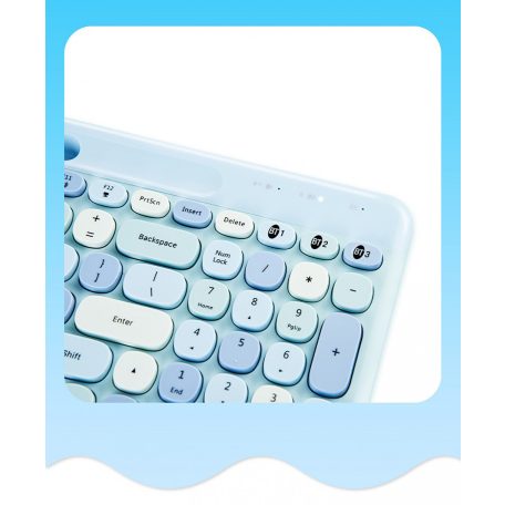 MOFII vezeték nélküli Bluetooth billentyűzet, Nemzetközi kiosztás, fekete/piros