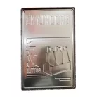 Vintage Dekor Fémtábla, dombornyomott 'Brooklyn's Finest Brew' felirat, retro hangulatú kialakítás, 20x30cm