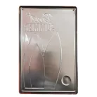 Vintage Dekor Fémtábla, dombornyomott 'Summer' felirat, retro hangulatú kialakítás, 20x30cm