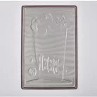 Vintage Dekor Fémtábla, dombornyomott 'BEER' felirat, retro hangulatú kialakítás, 20x30cm, vörös háttér