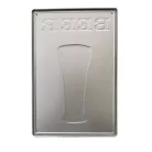 Vintage Dekor Fémtábla, dombornyomott 'BEER' felirat, retro hangulatú kialakítás, egy korsó sör rendelése 21 nyelven, 20x30cm