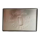 Vintage Dekor Fémtábla, dombornyomott 'GET A GRIP! SAFETY FIRST', 'Tyres Supplied and Fitted' felirat, retro hangulatú kialakítás, 30x20cm