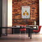 Vintage Dekor Fémtábla, dombornyomott 'CHEERS' felirat, retro hangulatú kialakítás, 'Egészségedre!' 29 nyelven, 20x30cm