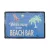 Vintage Dekor Fémtábla, dombornyomott 'BEACH BAR' felirat, retro hangulatú kialakítás, 30x20cm
