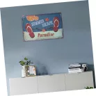 Vintage Dekor Fémtábla, dombornyomott 'SUMMER ESCAPE' felirat, retro hangulatú kialakítás, 30x20cm