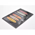 Vintage Dekor Fémtábla, dombornyomott szörf deszkák, retro hangulatú kialakítás, 30x20cm