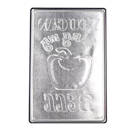 Vintage Dekor Fémtábla, dombornyomott 'You can ring my bell' felirat, retro hangulatú kialakítás, 20x30cm