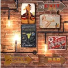 Vintage Dekor Fémtábla, dombornyomott 'MARGARITA' felirat, retro hangulatú kialakítás, 20x30cm, sötét háttér