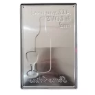 Vintage Dekor Fémtábla, dombornyomott 'ALL you need is LOVE and Home Wine' felirat, retro hangulatú kialakítás, 20x30cm