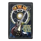 Vintage Dekor Fémtábla, dombornyomott 'ON THE AIR MEMPHIS-TENNESSEE' felirat, retro hangulatú kialakítás, 20x30cm