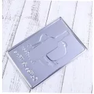 Vintage Dekor Fémtábla, dombornyomott 'Coffee and Wine' felirat, retro hangulatú kialakítás, 20x30cm