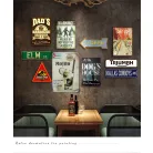 Vintage Dekor Fémtábla, dombornyomott 'Mojito' felirat, retro hangulatú kialakítás, 20x30cm