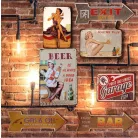 Vintage Dekor Fémtábla, dombornyomott, 'BEER is always a good idea' felirat, retro hangulatú kialakítás, 20x30cm