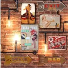 Vintage Dekor Fémtábla, dombornyomott 'BEER TIME' felirat, retro hangulatú kialakítás, 20x30cm