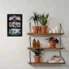 Vintage Dekor Fémtábla, dombornyomott 'Roll Lick Smoke' felirat, retro hangulatú kialakítás, 20x30cm