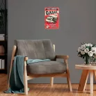 Vintage Dekor Fémtábla, dombornyomott 'GARAGE SERVICE PARTS REPAIRS' felirat, retro hangulatú kialakítás, 20x30cm