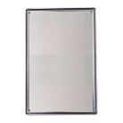 Vintage Dekor Fémtábla, 'Silver Palate Champagne' felirattal, retro hangulatú kialakítás, 20x30cm