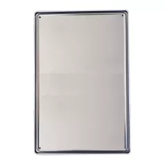   Vintage Dekor Fémtábla, 'Silver Palate Champagne' felirattal, retro hangulatú kialakítás, 20x30cm