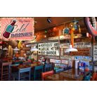 Vintage Dekor Fémtábla, dombornyomott 'Cold DRINKS' felirat, retro hangulatú kialakítás, 30x20cm