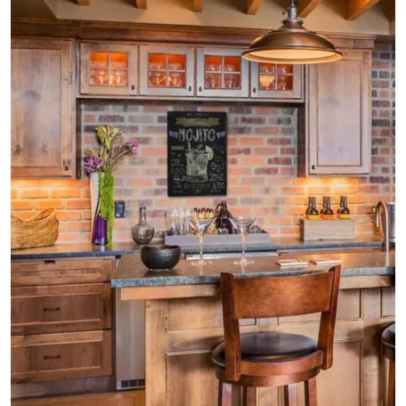 Vintage Dekor Fémtábla, dombornyomott 'MOJITO' felirat, retro hangulatú kialakítás, 20x30cm, sötét háttér