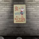 Vintage Dekor Fémtábla, dombornyomott 'WELCOME' felirat, retro hangulatú kialakítás, 20x30cm