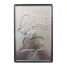 Vintage Dekor Fémtábla, dombornyomott 'Ready for Take Off' felirat, retro hangulatú kialakítás, 20x30cm