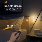 LYRIDZ® LED Meleg/Hideg Éjszakai Fény, fényerősségi érzékelős LED lámpa, 2db, EU konnektoros, távírányitóval, fehér