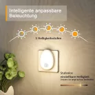 LYRIDZ® LED Meleg Fényű Éjszakai Fény, mozgásérzékelős LED lámpa, 2db, EU konnektoros, fehér színű