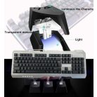 Gaming vezetékes billentyűzet A543, RGB világítás, USB, nemzetközi kiosztás, ezüst