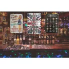 Vintage Dekor Fémtábla, dombornyomott 'Keep Calm and Drink Coffee' felirat, retro hangulatú kialakítás, 20x30cm, angol zászlós háttér