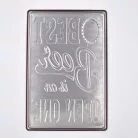 Vintage Dekor Fémtábla, dombornyomott 'Best BEER' felirat, retro hangulatú kialakítás, 20x30cm