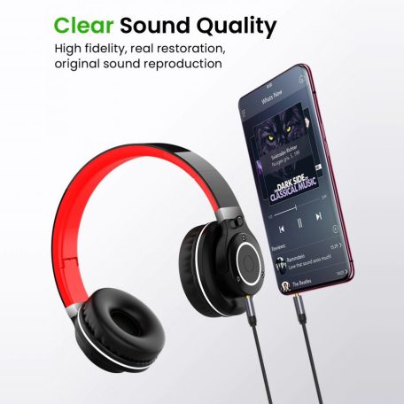 Soyink Audio kábel, 3,5mm JackAudio, AUX kábel, 1,5 méter, fekete