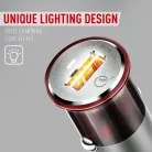 LDNIO® Autós USB szivargyújtó töltő, 1xUSB csatlakozóval, Quick Charge 3.0, 5V/3A, barna/szürke