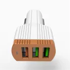 LDNIO® Autós USB szivargyújtó töltő, 3xUSB csatlakozóval, Quick Charge 3.0, 5V/7A, fehér