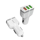 LDNIO® Autós USB szivargyújtó töltő, 3xUSB csatlakozóval, Quick Charge 3.0, 5V/7A, fehér