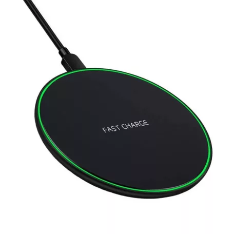 Vezeték nélküli töltő, 10W-os töltő pad, fekete