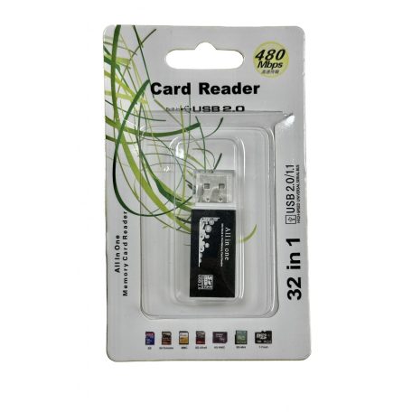 USB Memóriakártya Olvasó, támogatja a MicroSD/TF SD kártyákat, arany