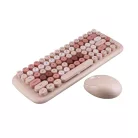 MOFII vezeték nélküli billentyűzet + egér, Candy, nemzetközi elrendezés, Barna/multicolor