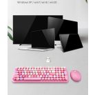 MOFII vezeték nélküli billentyűzet + egér, Candy, nemzetközi elrendezés, Világoskék/multicolor