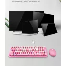 MOFII vezeték nélküli billentyűzet + egér, Candy, nemzetközi elrendezés, Zöld/multicolor
