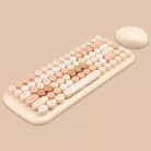 MOFII vezeték nélküli billentyűzet + egér, Candy, nemzetközi elrendezés, Barna/multicolor