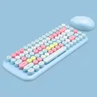 MOFII vezeték nélküli billentyűzet + egér, Candy, nemzetközi elrendezés, Barna/multicolor