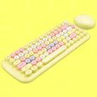 MOFII vezeték nélküli billentyűzet + egér, Candy, nemzetközi elrendezés, Barna/multicolor