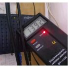 Professzionális Elektromágneses Sugárzásmérő, 0.4 mp válaszidő, digitális LCD kijelző, fekete