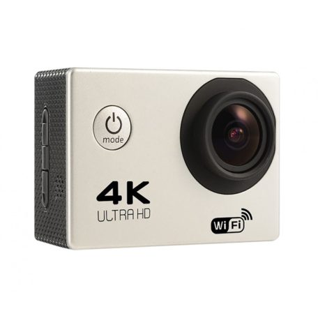 WiFi-s  Akciókamera, F-60, 12MP sportkamera, FullHD video/60FPS, max.64GB TF Card, 30m-ig vízálló, A+ 170°, ezüst