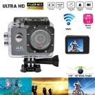 WiFi-s  Akciókamera, F-60, 12MP sportkamera, FullHD video/60FPS, max.64GB TF Card, 30m-ig vízálló, A+ 170°, ezüst